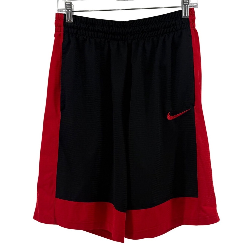 Nike Mens Dry Fit Basketball Shorts Black Red 831404-020‎ Size M Athletic